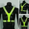 Safety Reflective Vest LED Running Light Adjustable Elastic Vest Jacket Night Warning Work Fishing Vest for Running Cycling 3