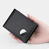 New Airtag Wallet Luxury Genuine Leather ID Credit Card Holder RFID Blocking Slim Anti-lost Business Men Folding Purse 6