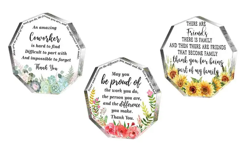 

Clear Acrylic Christmas Ornament Transparent English letter Nonagonal acrylic ornament Xmas Bauble Tree Decor Valentine Day Craf