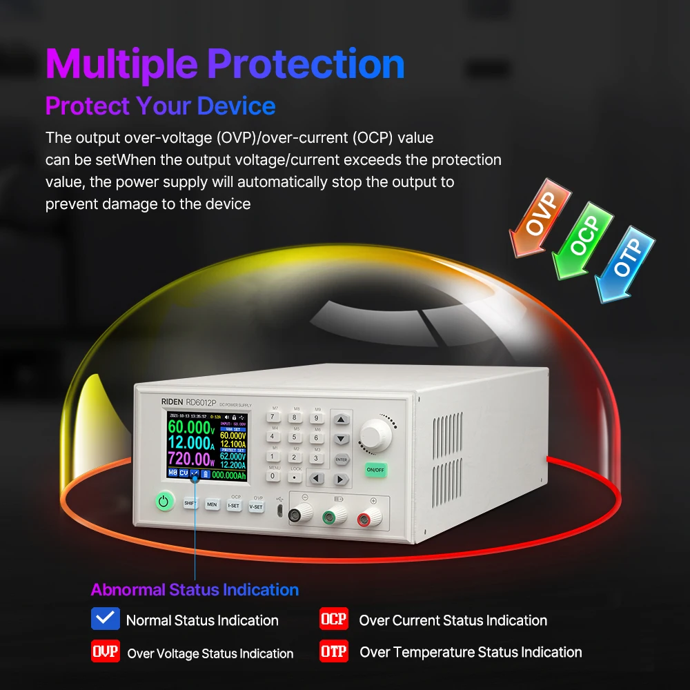 RD RD6012P 5 ڸ USB  Ʈ, AC to DC Ʈ ޴  ġ,     ġ, 60V 12A 720W