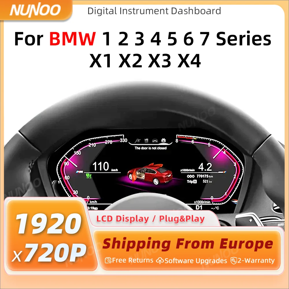 Panel de Instrumentos Digital 2026 para BMW Serie 1 2 3 4 5 6 7 X1 X2 X3 X4, Velocímetro, Panel de Instrumentos F10 E90 E60 F20 1