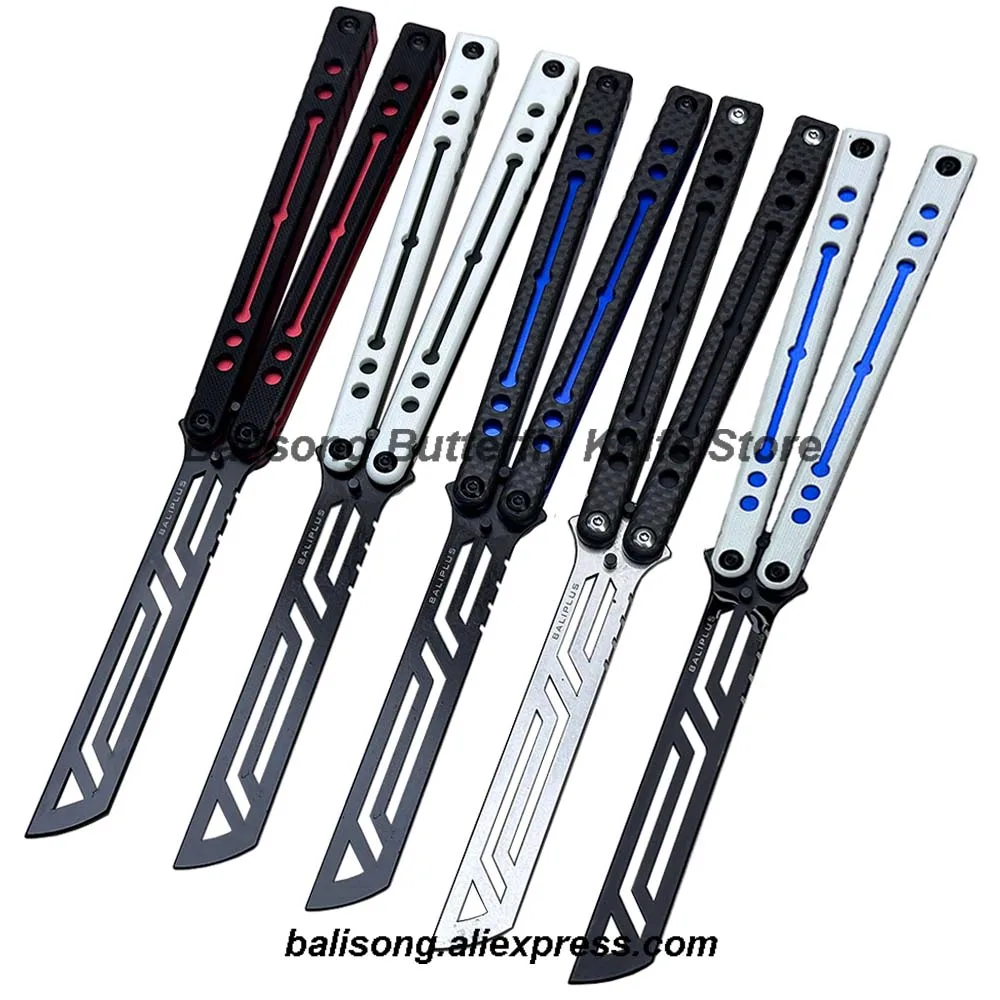 

7075 Aluminum Baliplus Nautilus V2 Clone Balisong Butterfly Trainer Knife 7075 Aluminum Lining Handle Tradition Bushings System