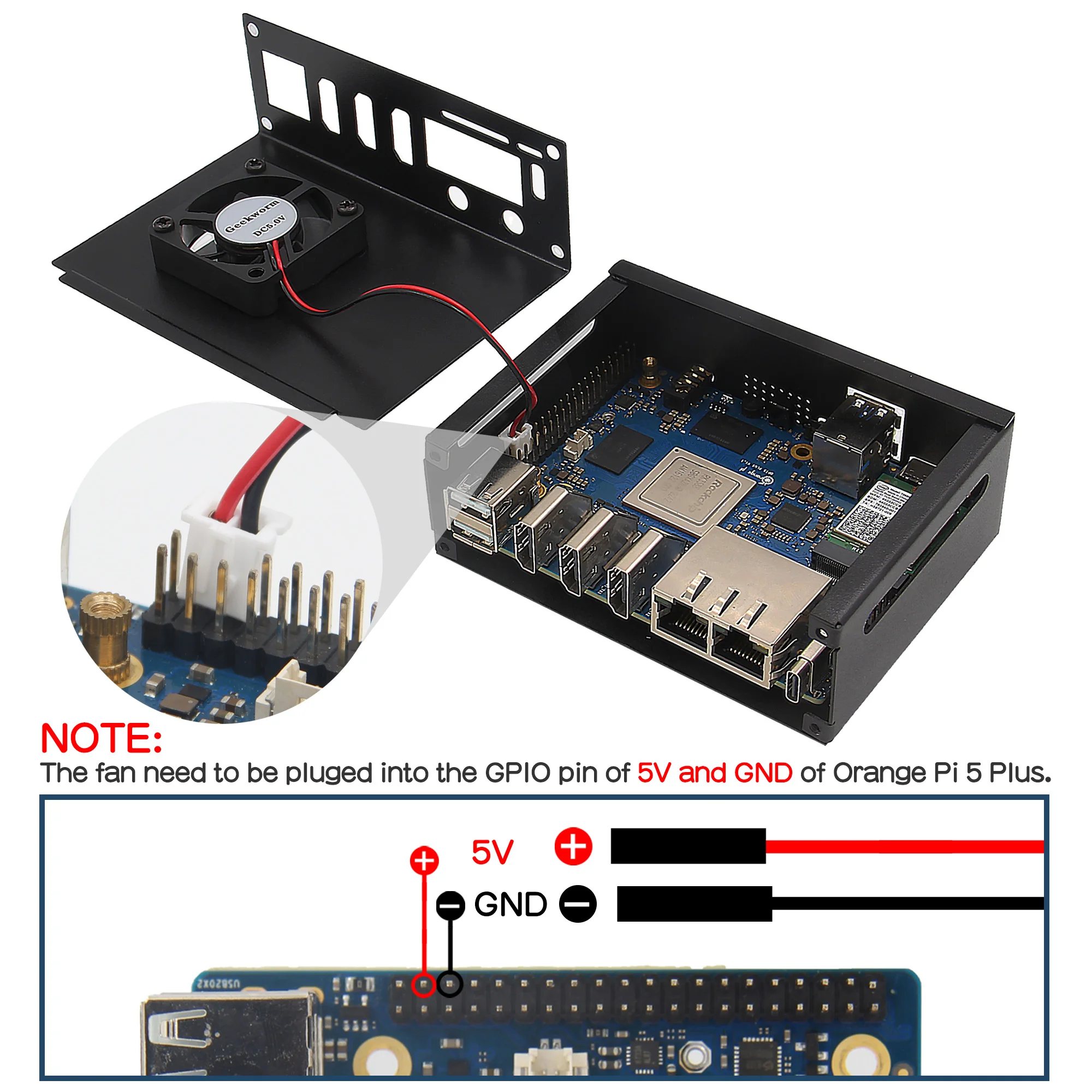 Geekworm   5 ÷ ̽, ǳ  濭 (N508),  ׳,   5 ÷, 16G B, 8GB, 4GB