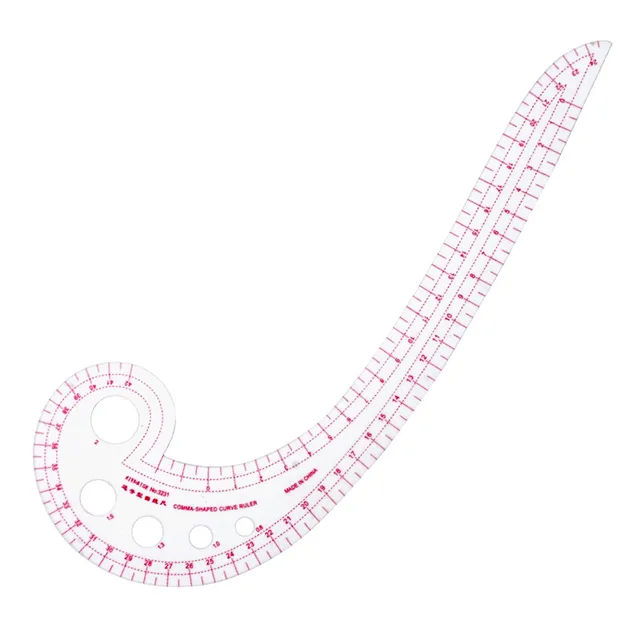 1 Pc Long Comma Shaped Plastic Transparent French Curve Ruler Stationery  For Garment Cutting And Proofing - AliExpress