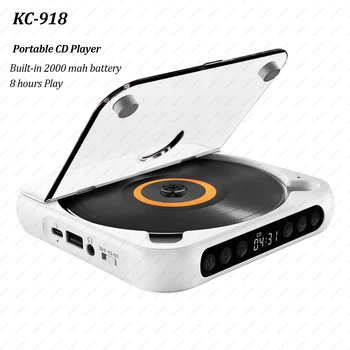CD Player Portable Bluetooth Music Player CD Runner Dustproof Cover 6 Modes A-B Repeat Timer 1