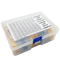 130 Values 1/4W 0.25W 1% Metal Film Resistors Assorted Pack Kit Set Lot Resistors Assortment Kits Fixed resistor