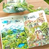 Mr. Paper, Garden in The Woods Series PET Decorative Tape, Students Diary Material Tape Scenery Hand Account Landscaping Tape 4