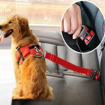 Retractable Dog Car Seat Belt 1