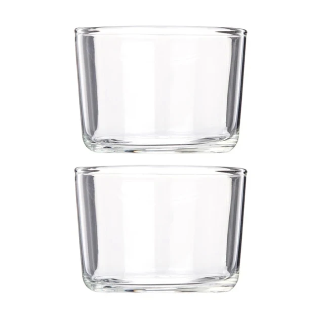 2/4pc נקה זכוכית לקינוח להגדיר גביע גלידה חום עמיד חום ג 'לי פודינג גביע גלידה