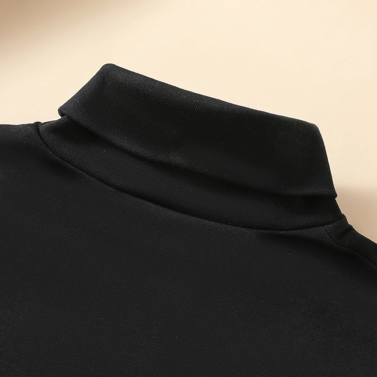 Gestrickter High Neck Fake Collar Damen modischer und vielseitiger warmer Nackenschutz schal elastischer Jersey Roll kragen pullover – Detail 9