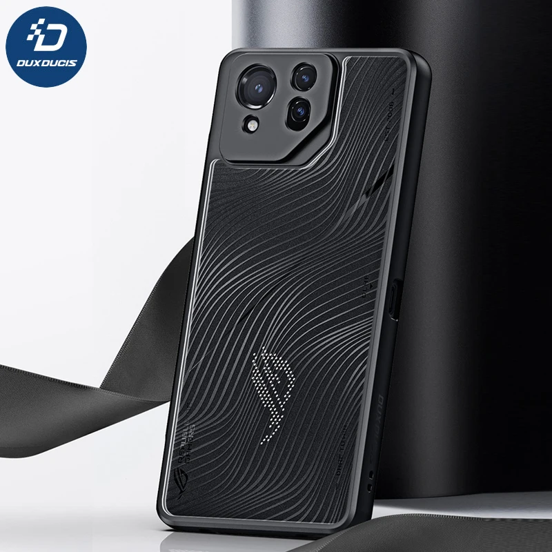 Per Asus Rog Phone 8, 8 Pro Case Dux Ducis Aimo Series Pc Antiurto + Tpu Flowing Line Cover Anti-Impronta Opaca
