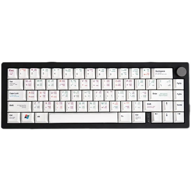 Teclado Mecânico Teclas Caps Calor Sublimado Cereja Perfil para 64 68 75 98 108 Keycaps Teclado 139 Teclas Pbt Branco Branco - Imagem 4