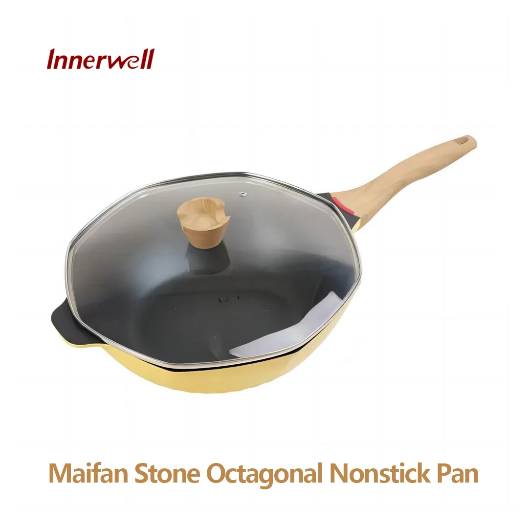 Innerwell 12 Inch Kitchen Frying Pan Glass Lid Nonstick Toxin Free Skillet  Multipurpose Stir Fry Pan Compatible with All Stoves - AliExpress