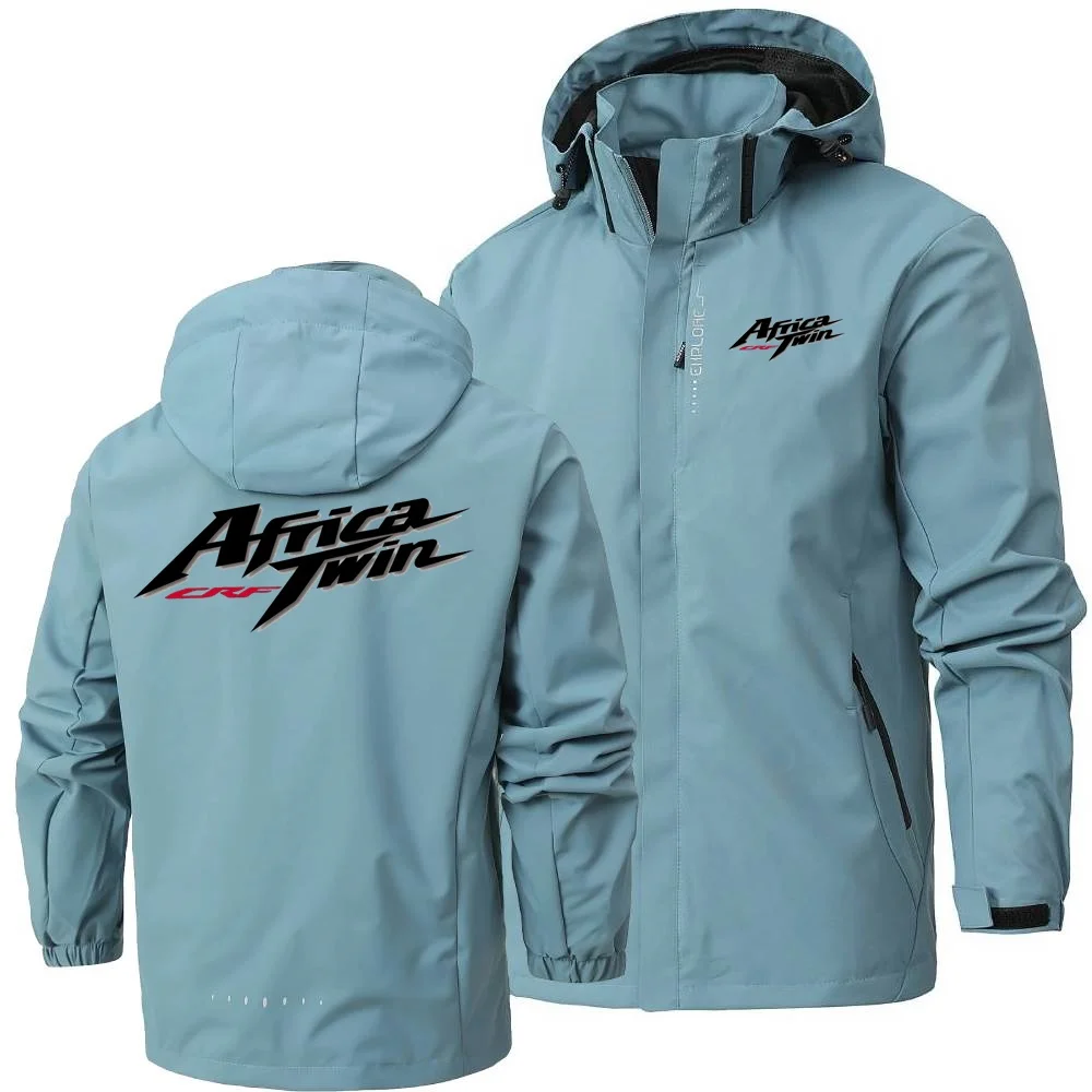 Africa Twin Crf Windproof Waterproof Rain Jacket Hooded Shell Camping Hiking Climbing Outwear Motorcycles Mens Windbreaker Coats 4
