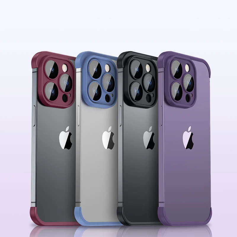 Premium Frameless TPU Bumper Case with Glass Lens Protector