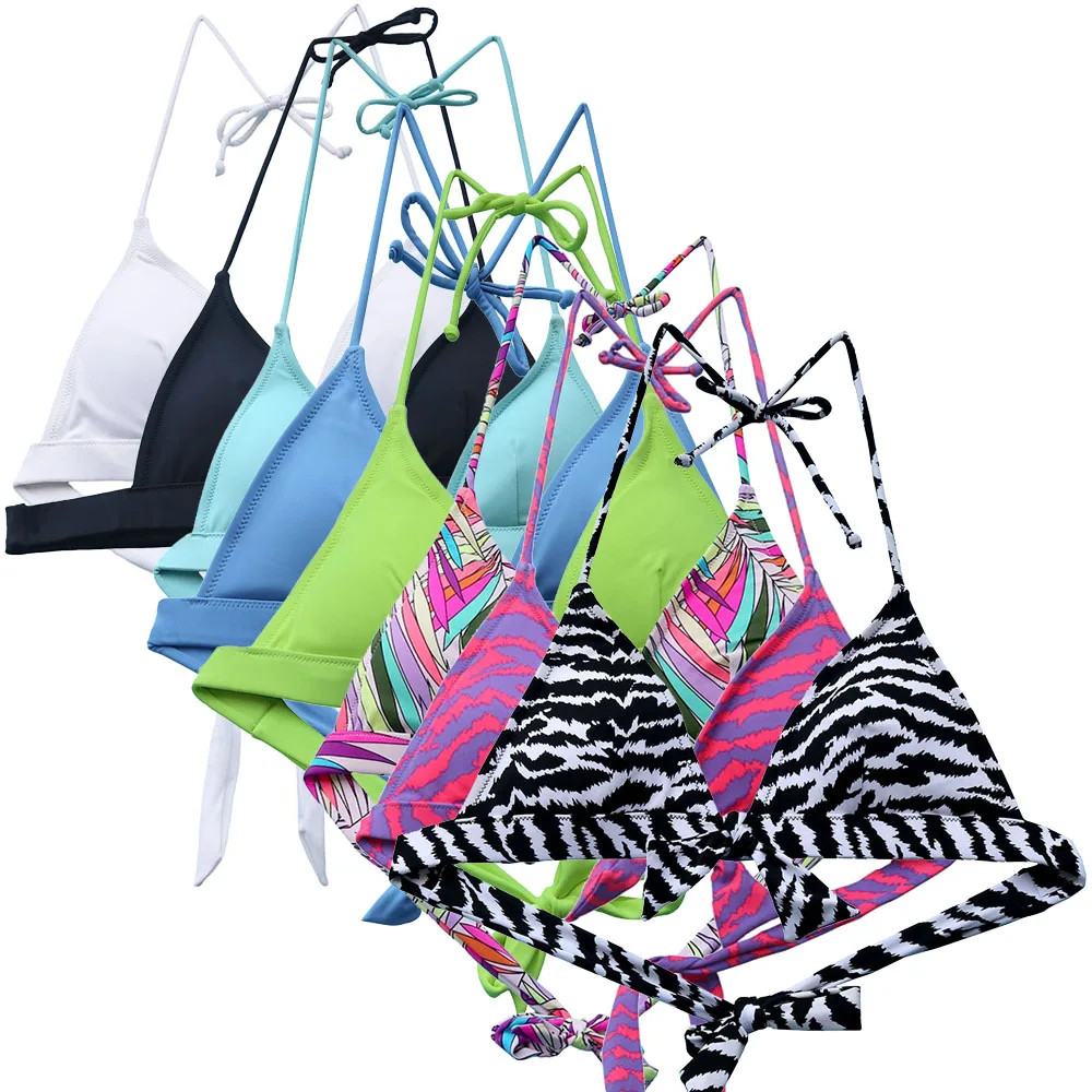 Offerta Speciale Costumi Da Bagno Donna Triangolo Bikini Top Zebra Rosa Costume Da Bagno Segreto Sexy Bikini Costume Da Bagno Brasiliano