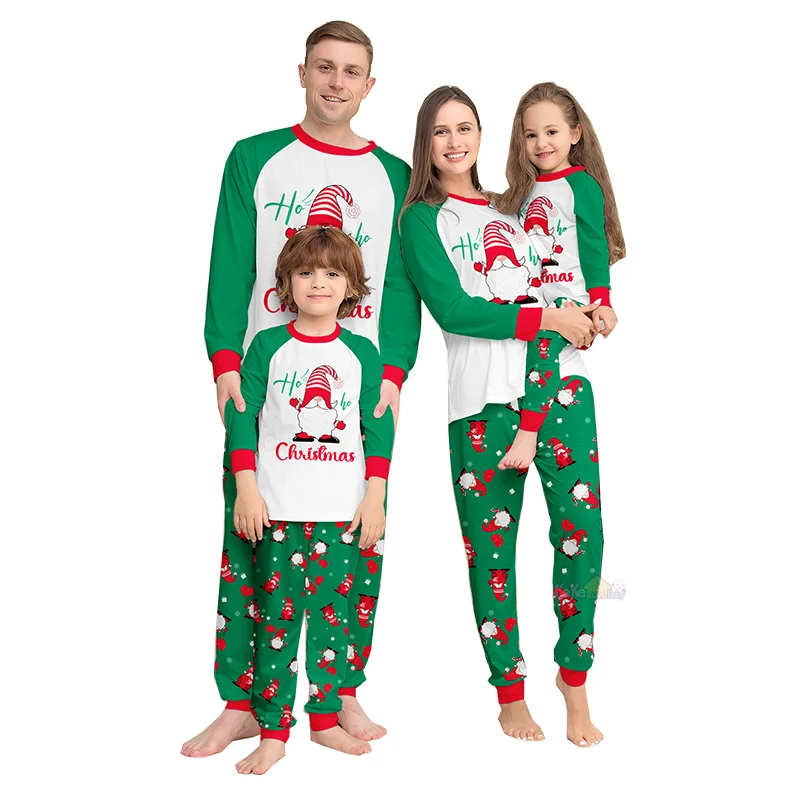 Conjunto de pijamas navideños a juego para toda la familia con estampado de cuadros rojos para madre, hija, padre e hijo, pijamas navideños de Año Nuevo, ropa de dormir