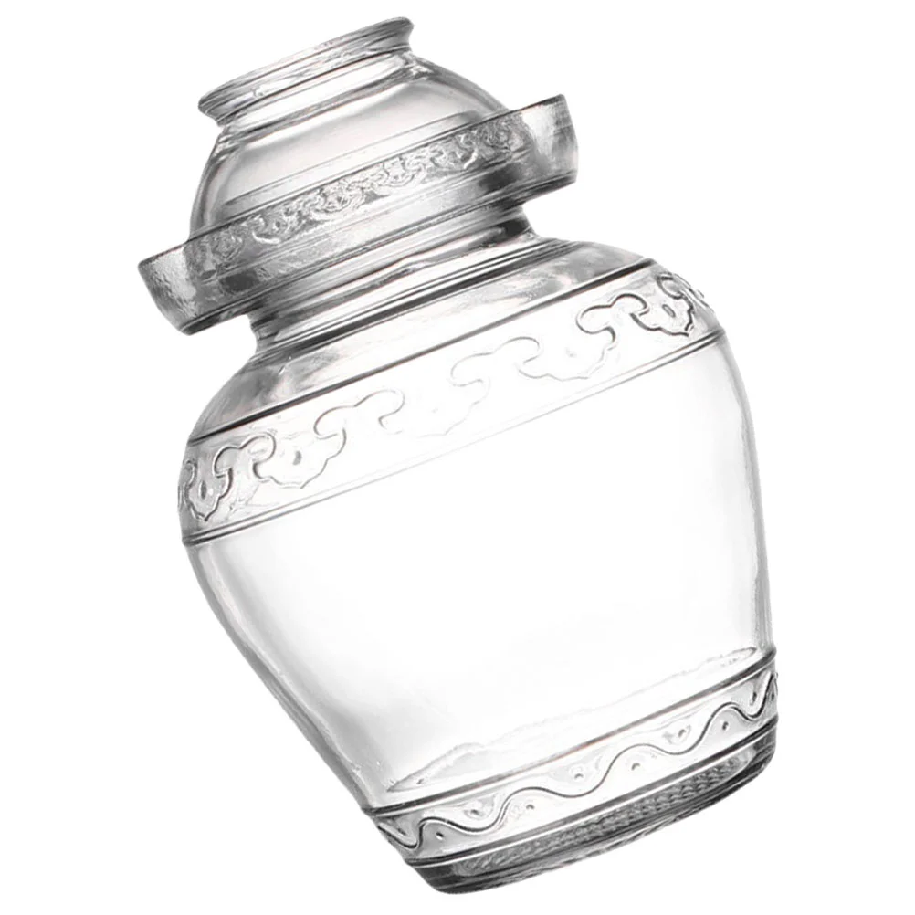 

Sauerkraut Jar Clear Container with Lid Fermenting Containers Glass Vegetable Pickling