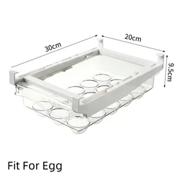 Transparent Refrigerator Drawer for Kitchen Storage and Organization (For Egg)