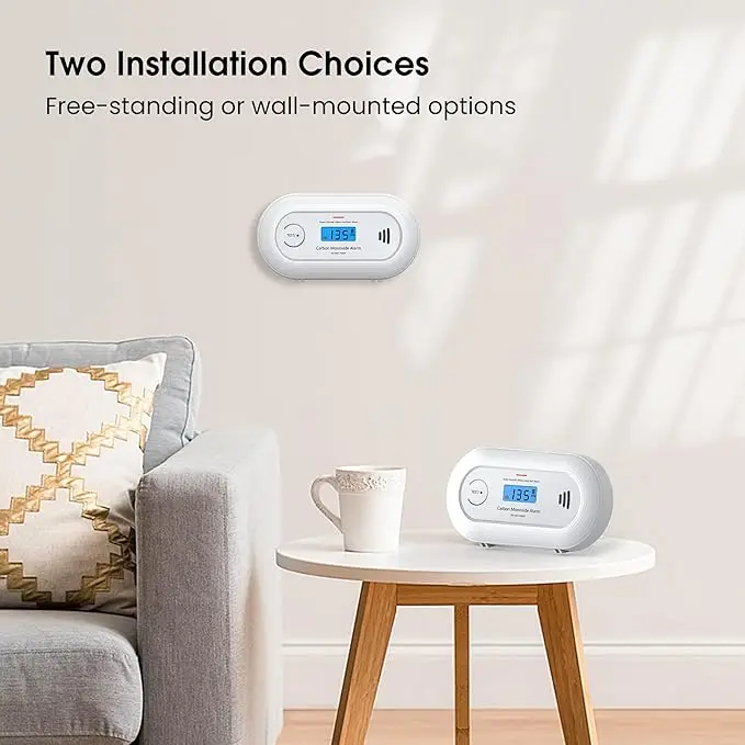 Tuya Smart CO Detector, with Tuya App control, Real-time notification, 2.4GHz, 10-Year Battery, CE, VC21W