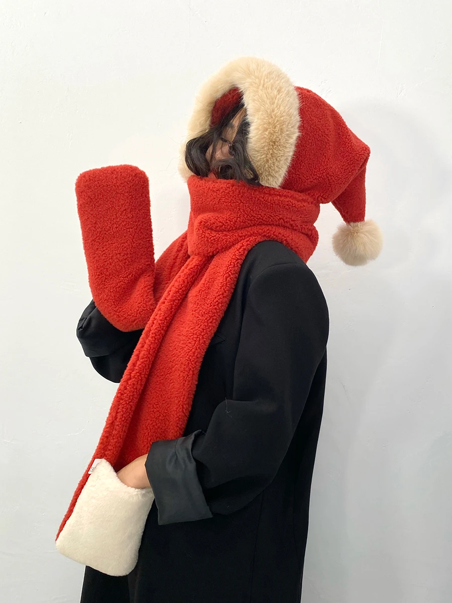 

Echarpe Hiver Femme 2023 New High Quality Шарф Hat Scarf Multi-piece Set Cute Warm Winter Neck Hot Sale Bufanda Invierno Mujer