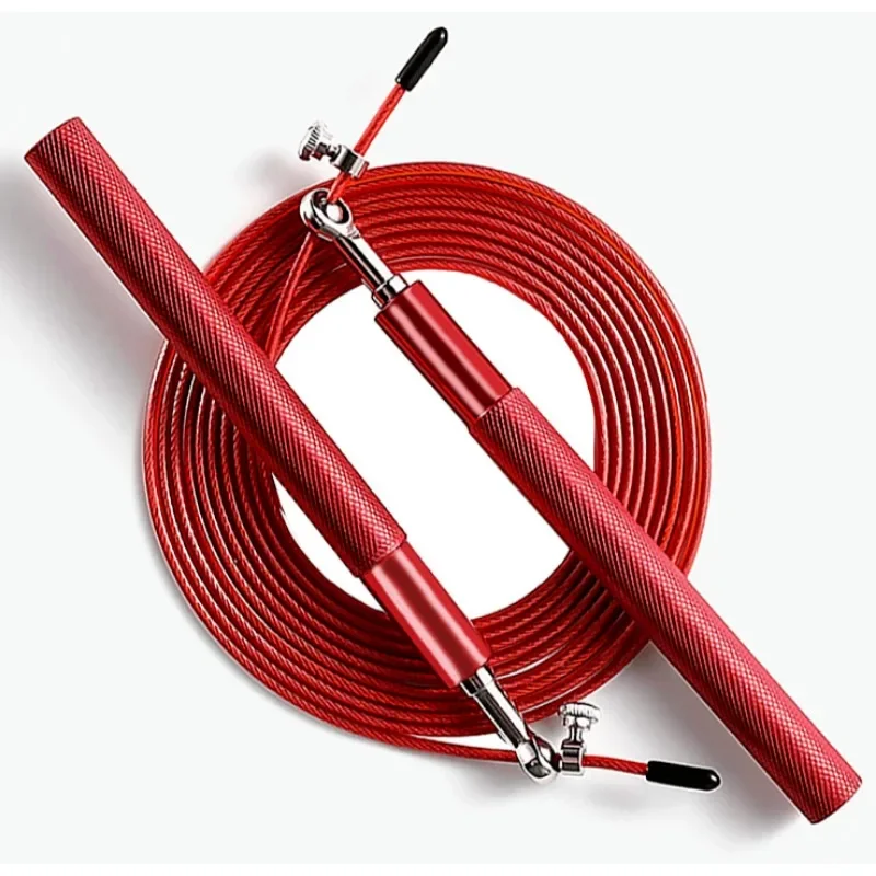 Adjustable Steel Skipping Rope Lightweight Portable Racing Skipping Rope Aerobics Fast Adult Fitness Weight Loss