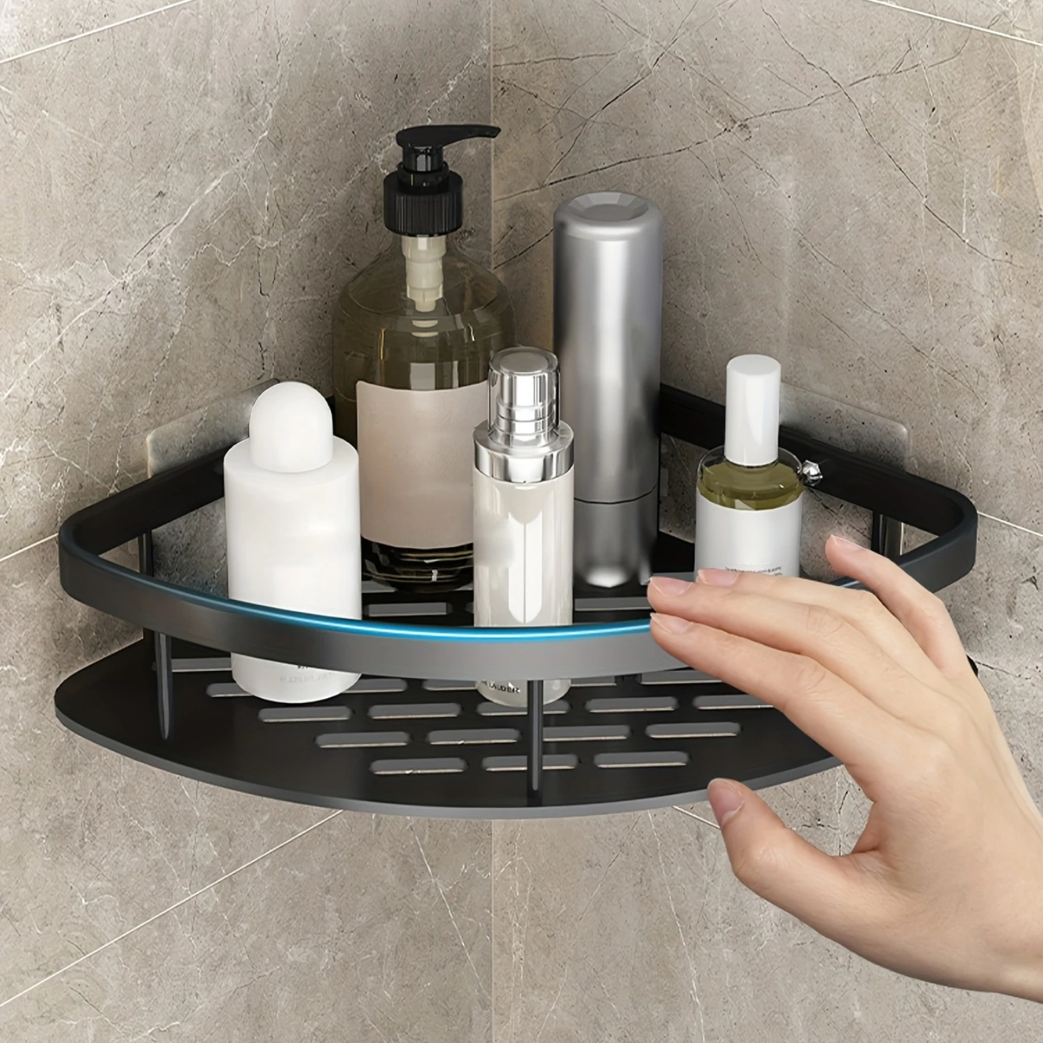 Triangle Rack Bathroom Wall Shelf Shower Caddy Accessories
