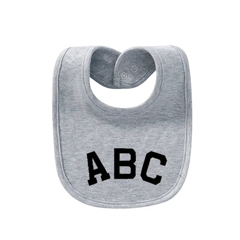 

Newborn Baby Luxury Designer Bib Street ABC Print Pure Cotton Baby Apron For Children Gifts Fashion Bibs