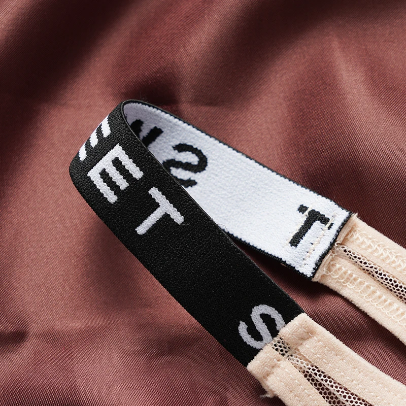 low rise waistband detail on mesh low rise thong