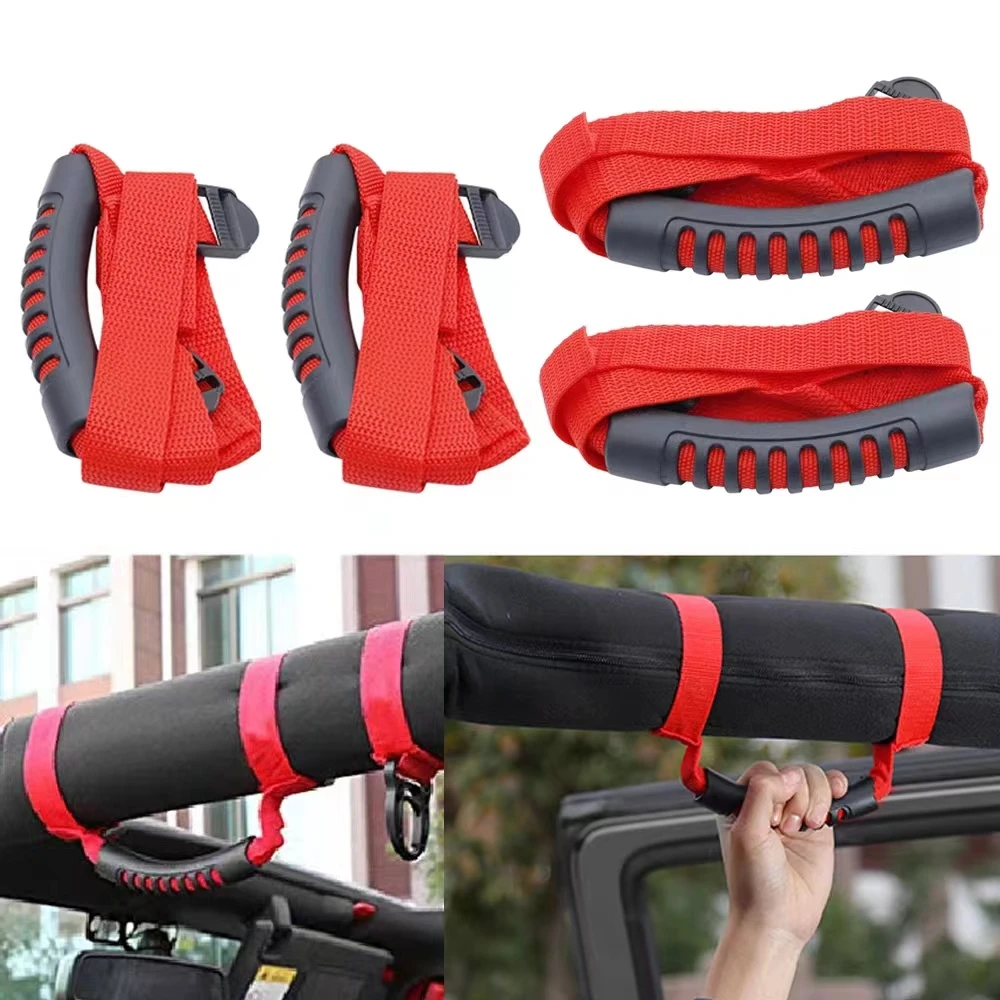 

Hand Hold Car Grab Handle Side Handle Bar Roll Grips Holder Accessory For Jeep Wrangler JK 2007-2017 J014 LantSun