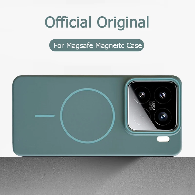 Official Original Wireless Charging Magnetic For Magsafe Case For Xiaomi Mi 15 14 13 Pro PC Shockproof Skin Friendly Hard Cover