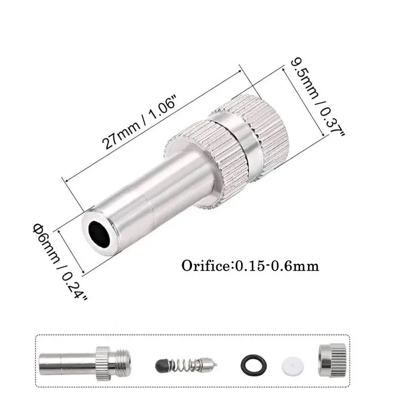 Atomizing Misting Nozzle Garden Water Irrigation Sprinkler Quick Pushing Nozzles For Misting Cooling System 2