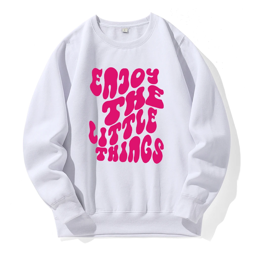 

Enjoy The Little Things Print Men Hooded Loose Oversized Casual Hoodies Sport Street Tide Hoody Warm Fleece Comfortable Clothes