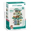 The kitchen table pretends to play with children's kitchen toy sets 6