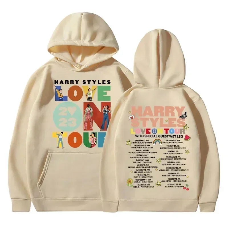 Harajuku Hip Hop Oversized Hoodies Unisex Y2k Clothes Long Sleeve Hooded Sweatshirts Streetwear 3XL Love on Tour Concert Hoodie 5