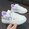 Girls' White Shoes Spring Children Anti-skid Leather Shoes Solid Soles Children's Shallow Mouth Sport Shoes Size 26-37 3
