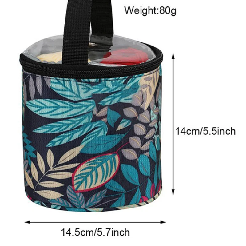 Yarn Storage Bag 1pc Yarn Storage Tote Short Perforated Bucket Round Crochet Knitting DIY Accessory
