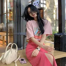 Women #039 s clothing 2022 new French pink dress summer light cooked style Yujie fashion suit Hong Kong flavor tanie tanio RQEVSNVK Mieszanka bawełny Merceryzowanej bawełny z włókien syntetycznych Stałe Szerokie spodnie SHORT Mieszkanie REGULAR