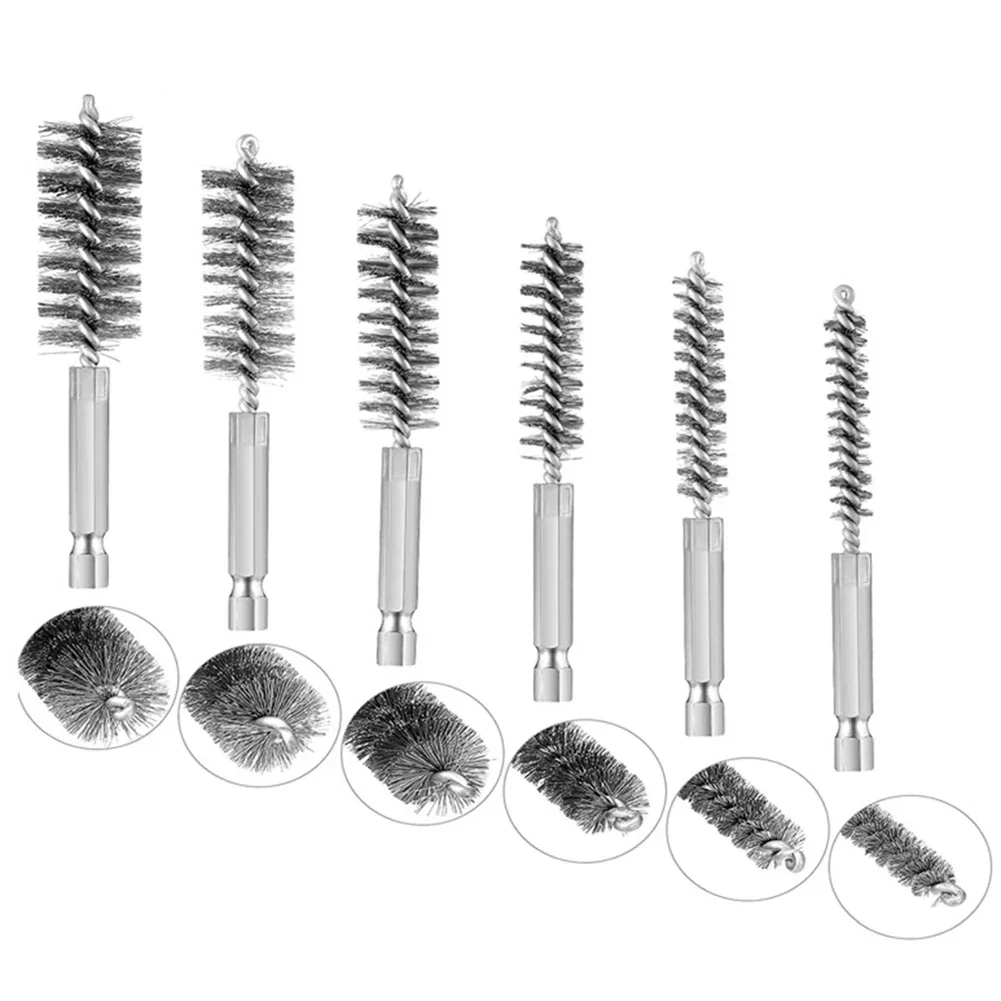 Stainless Steel Cleaning Brush Wire Tube Machinery Cleaner Washing Polishing Tools 8mm 10mm 12mm 15mm 17mm 19mm 5