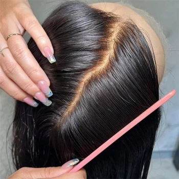 Glueless Wig 180% 13x4 HD Straight Lace Front Wig Human Hair Transparent 13x6 HD Lace Frontal Wig Bone Straight Virgin Hair
