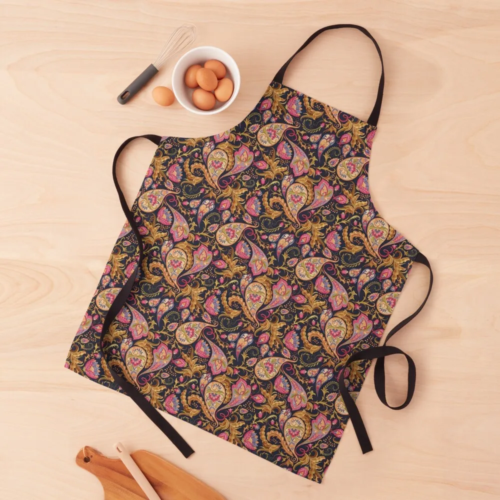 

Pristine Paisley Apron Men gift Kitchen For Men Chef Uniform Customizable Apron