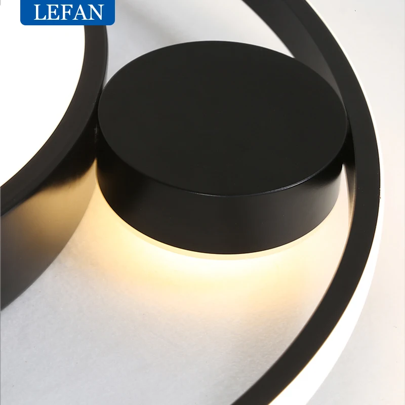 Modern Black Led Ceiling Lamps For Living Room Bedroom Fixtures Chandelier LED Ceiling Lights Indoor Home Decoration Lamp