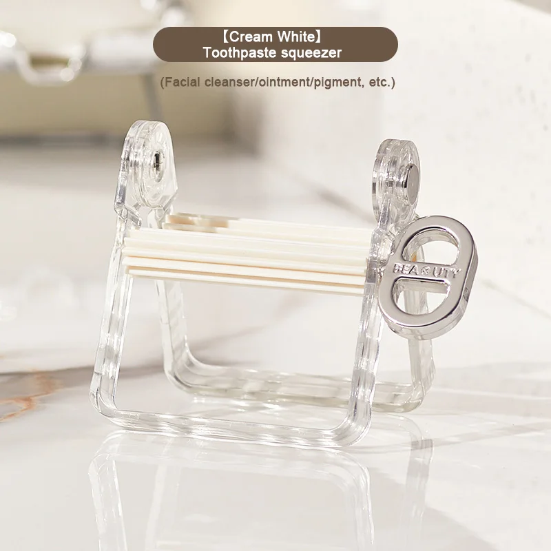 Toothpaste Squeezer Tooth Paste Holder Bathroom Tools Tube Cosmetics Press Facial Cleanser Rolling Squeezing Dispenser Tools New 4