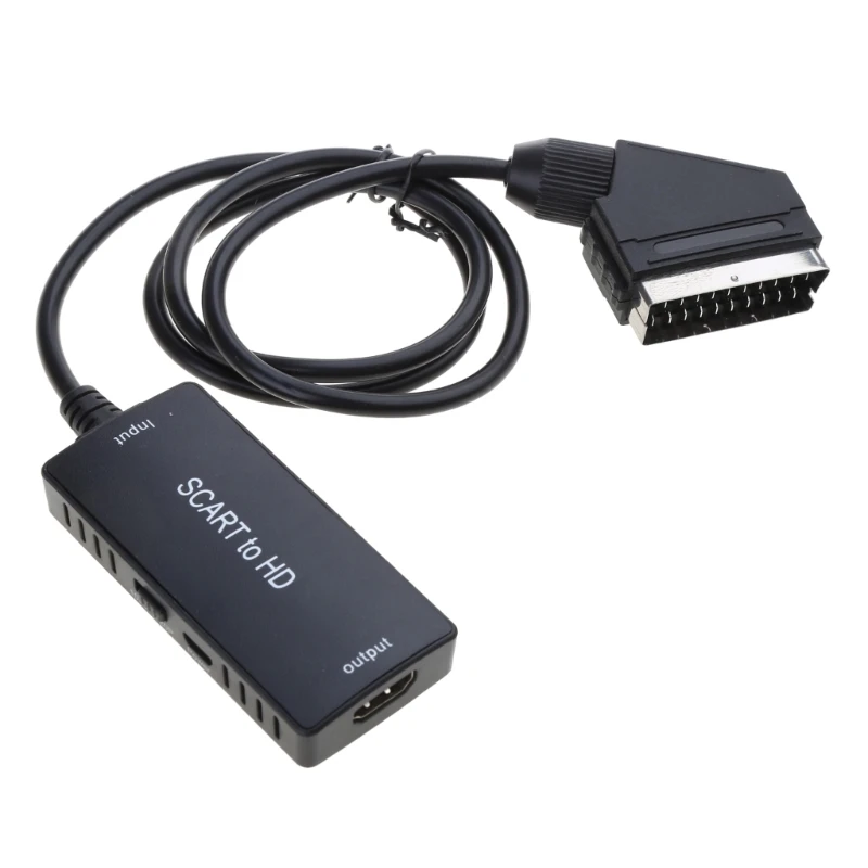 Adattatore Convertitore Video Con Da 720P/1080P A Scart Compatibile Hdmi