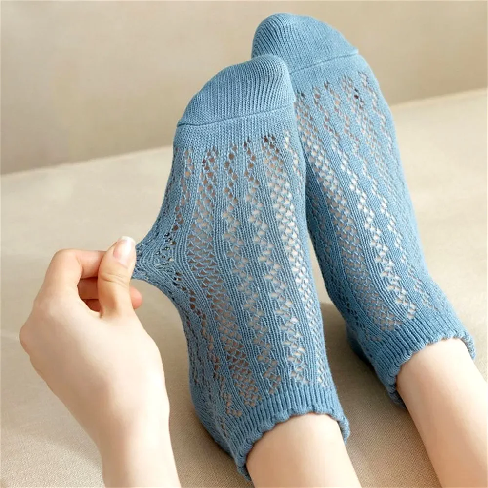 Women Cotton Breathable Low Cut Ankle Socks 5Pair Spring Summer Autumn Casual Lady Girls Solid Color Comfortable Short Socks