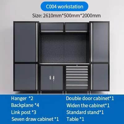 Armoire de garage professionnelle, système de rangement multifonctionnel  pour réparations, loisirs et projets de bricolage - AliExpress