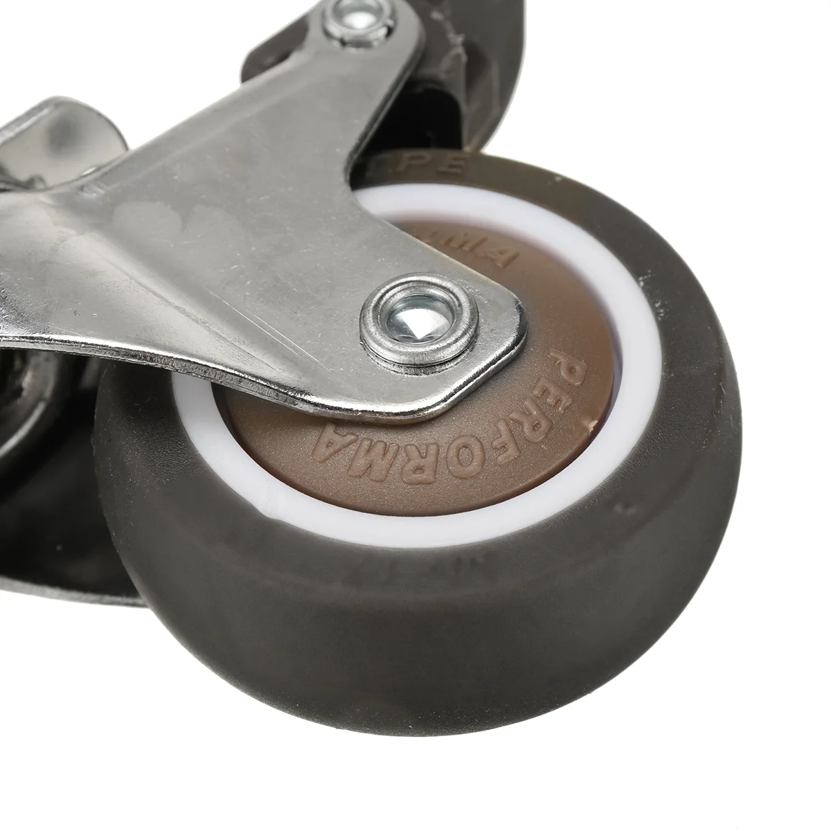 Paire De Roues Avant Pour Poussette - Caoutchouc Résistant, Rotation 360°, Diamètre 13 Cm, Compatible Yoyo/Yoya
