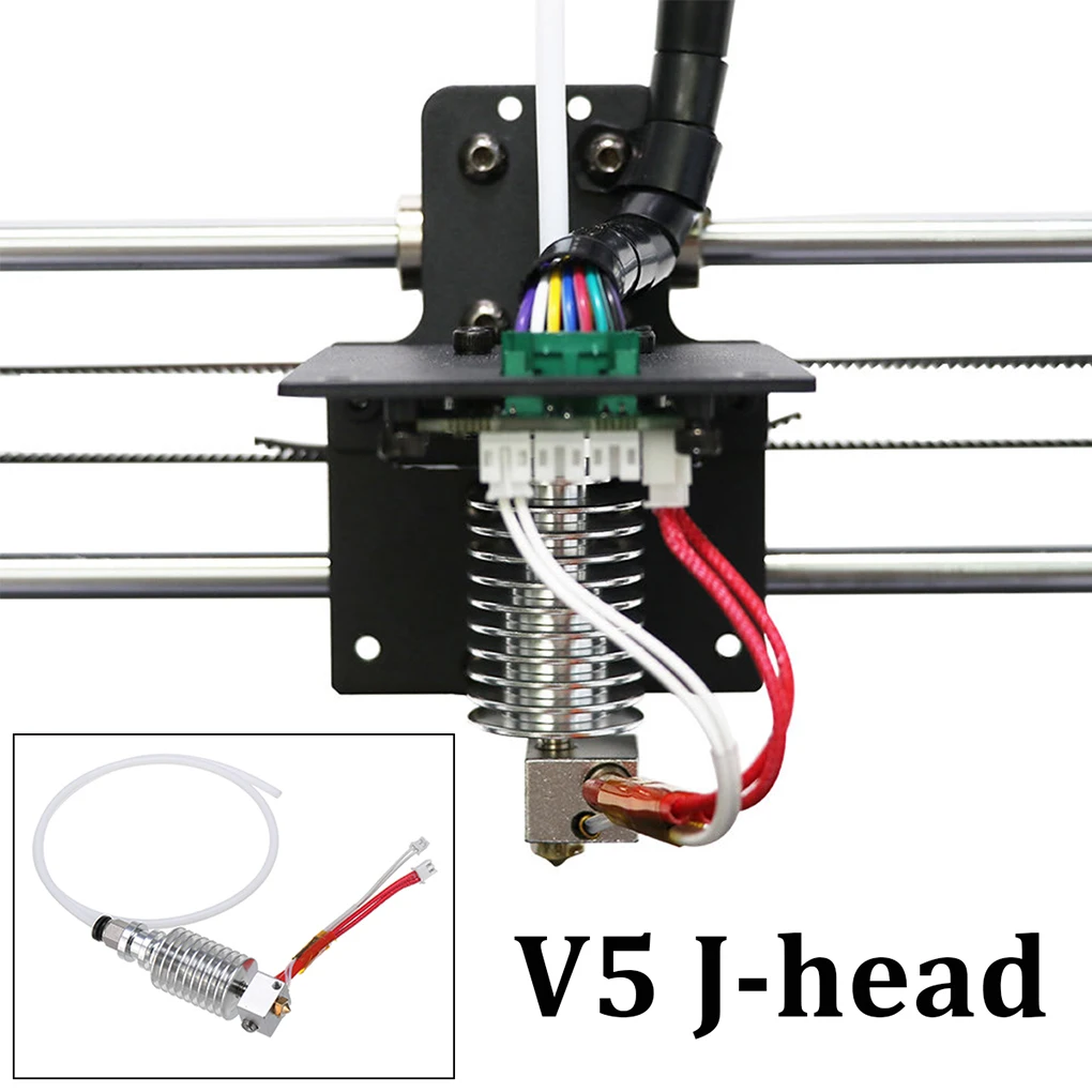 Metal 3 Dimensional Printer Extruder Set Portable Professional J-head Hot End O 4mm Nozzle Printing Equipment Component