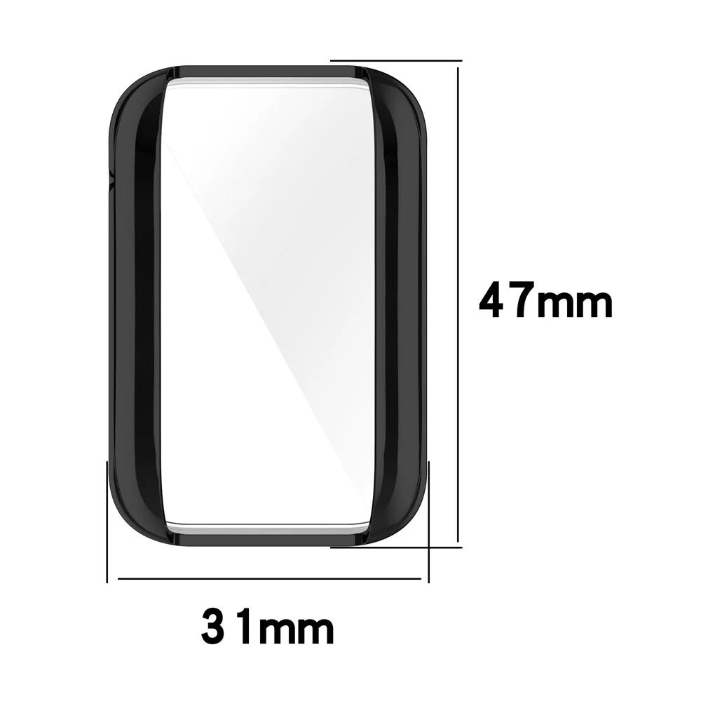 TPU Frame Protective Case Cover for Smartwatch Screen Protector Accessories