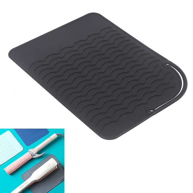 Heat Resistance Silicone Mat for Curling Irons Hair Straightener Flat Irons  Heat Protector Cover Bag Storage Hair Styling Tool - AliExpress